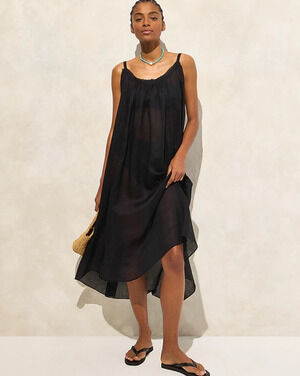 philomena dress in cotton poplin Saylor Philomena Cotton Cutwork Maxi Dress